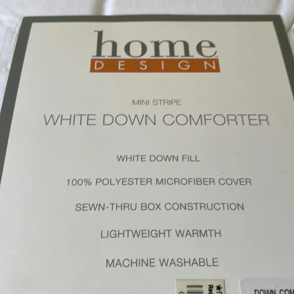 NWT Home Design Down Comforter